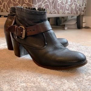 A.S.98 black ankle boot